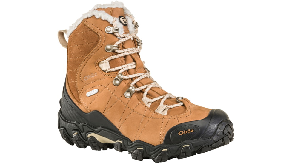 Oboz Bridger 7in Insulated B-DRY Winter Shoes - Womens, Chipmunk, 9, Wide, 82202-Chipmunk-Wide-9