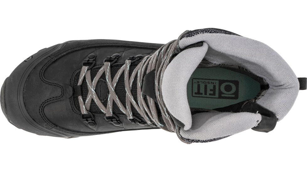 Oboz Ousel Mid Insulated B-DRY Winter Boots - Womens, Wide, Black Sea, 8.5 US, 81402-189-8.5-Wide