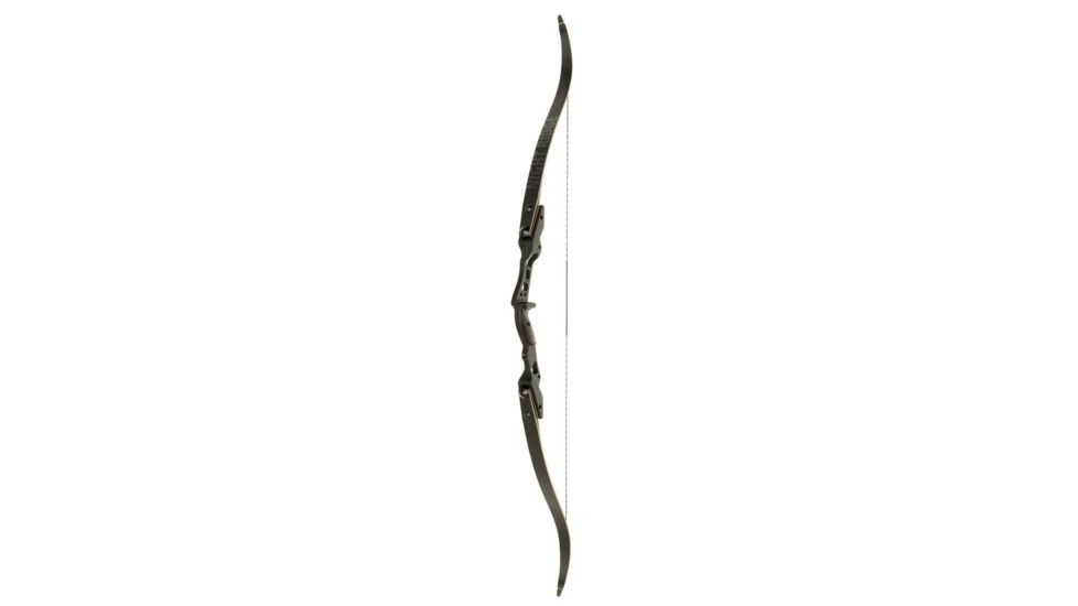 October Mountain Night Ridge ILF Recurve Bow 60 in. 45 lbs RH, Black OMP1776045