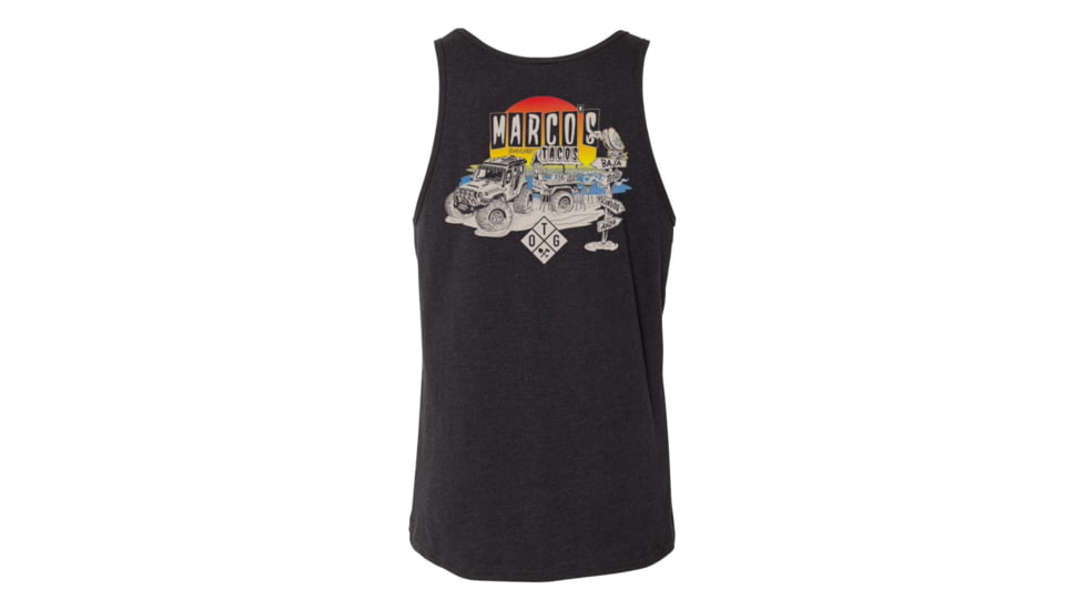 Off The Grid Marcos Tacos Tank - Men's, Charcoal Black, Medium, OMKT222005CB02