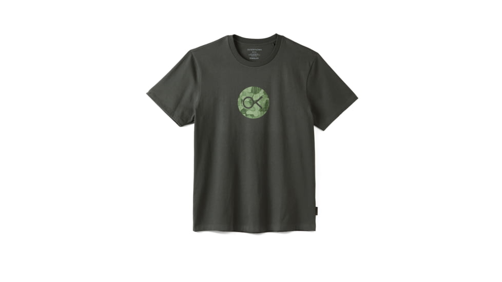 Outerknown OK Pattern Dot Tee - Men's, Final Sale, Charcoal, Medium, 12151105-CHX-XX-M