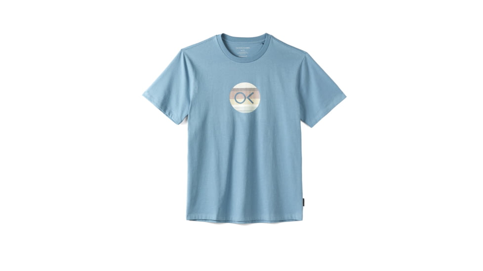 Outerknown OK Pattern Dot Tee - Men's, Final Sale, Hazy Sea, Small, 12151105-HSA-XX-S