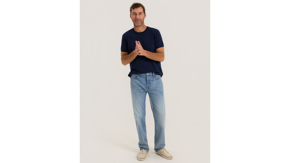 Outerknown The Traveler Straight Jean - Men's, 32in Inseam, Worn Indigo, 36 US, 1630044-WNK-32-36