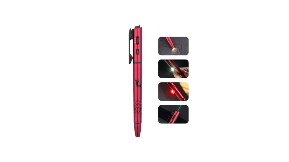 Olight O Pen 3 EDC Pen with Tip and Clip Lights and Green Laser Pointer