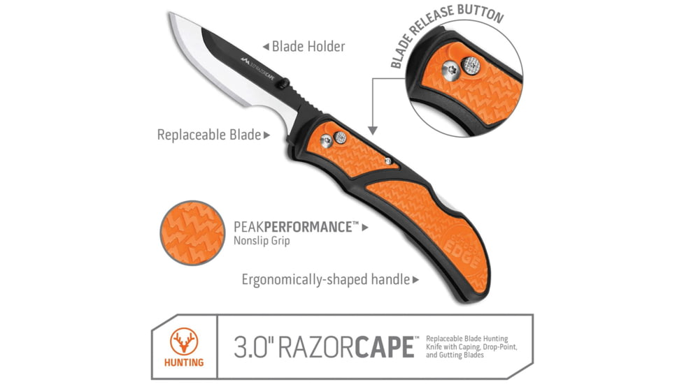 Outdoor Edge Cutlery RazorCape Lockback Org
