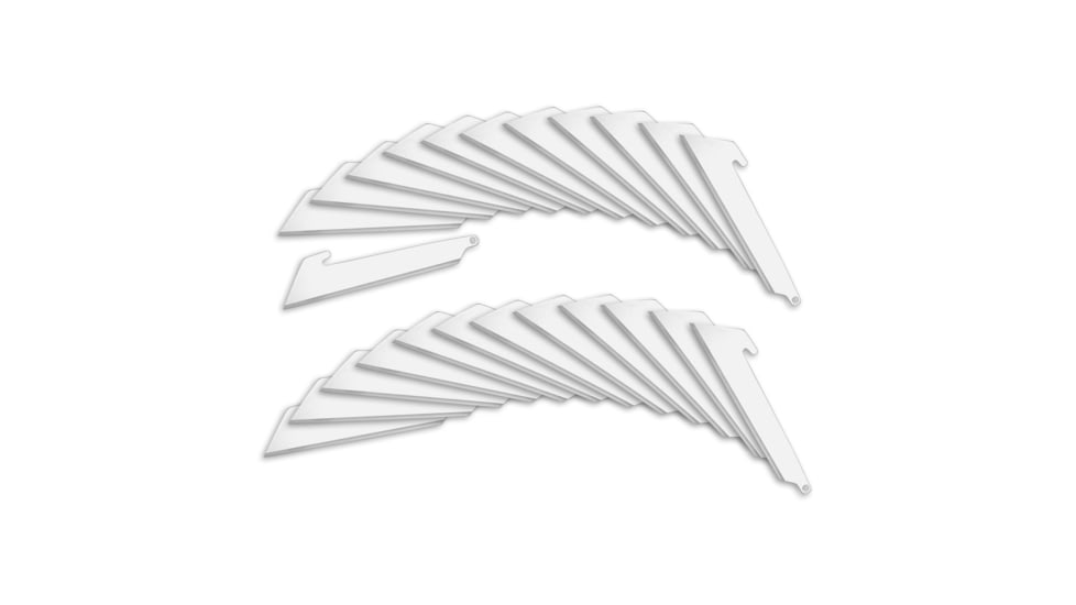 Outdoor Edge Cutlery RazorSafe 3.0in Utility Blade Pack, 3in Blade, 24 Pieces, Blister, RRU30-24