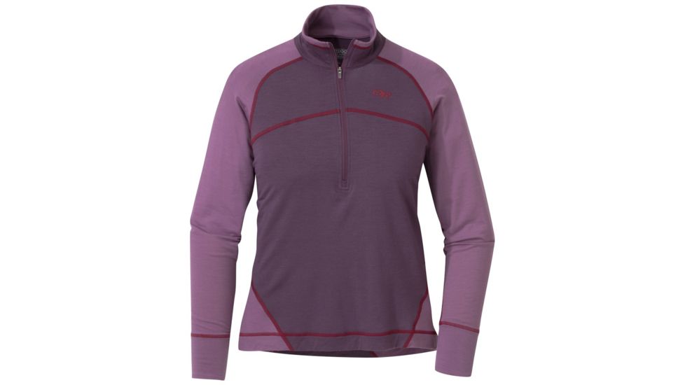 Outdoor Research Alpine Onset Zip Top - Womens, Pacific Plum/Amethyst, XL, 2681571367009