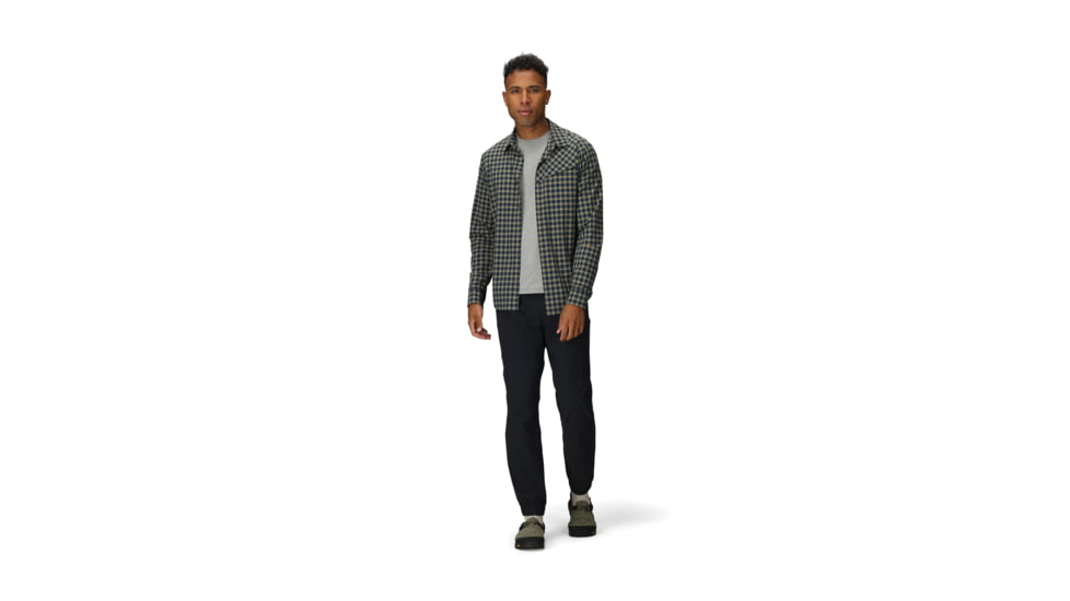 Outdoor Research Astroman Long Sleeve Sun Shirt - Mens, Gold Nebula Plaid, 2XL, 2822792912010