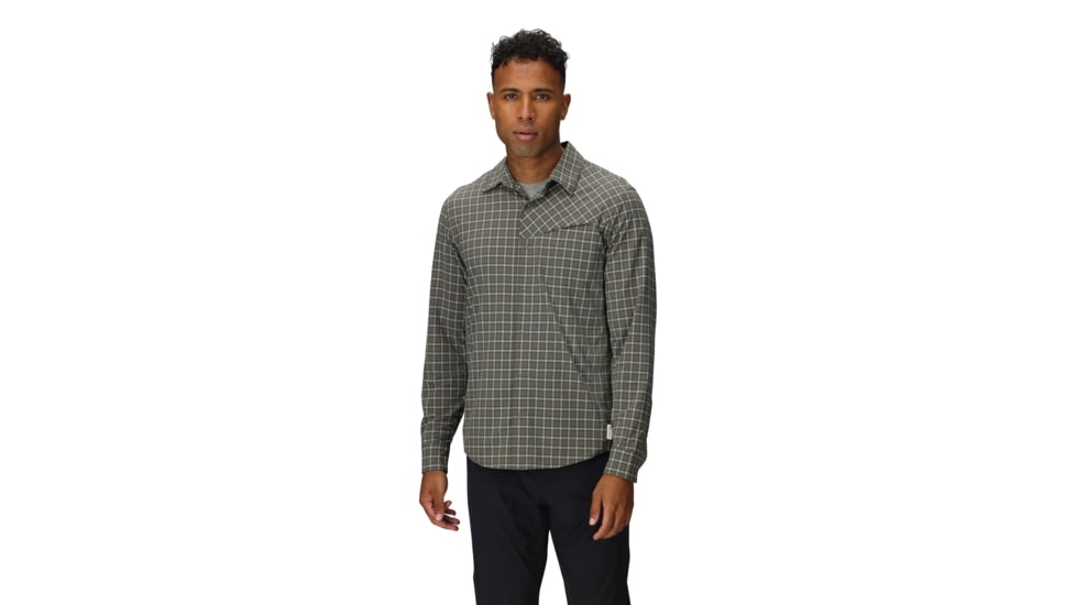 Outdoor Research Astroman Long Sleeve Sun Shirt - Mens, Ranger Green Plaid, 2XL, 2822792823010