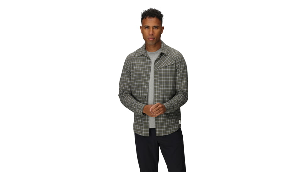 Outdoor Research Astroman Long Sleeve Sun Shirt - Mens, Ranger Green Plaid, 2XL, 2822792823010