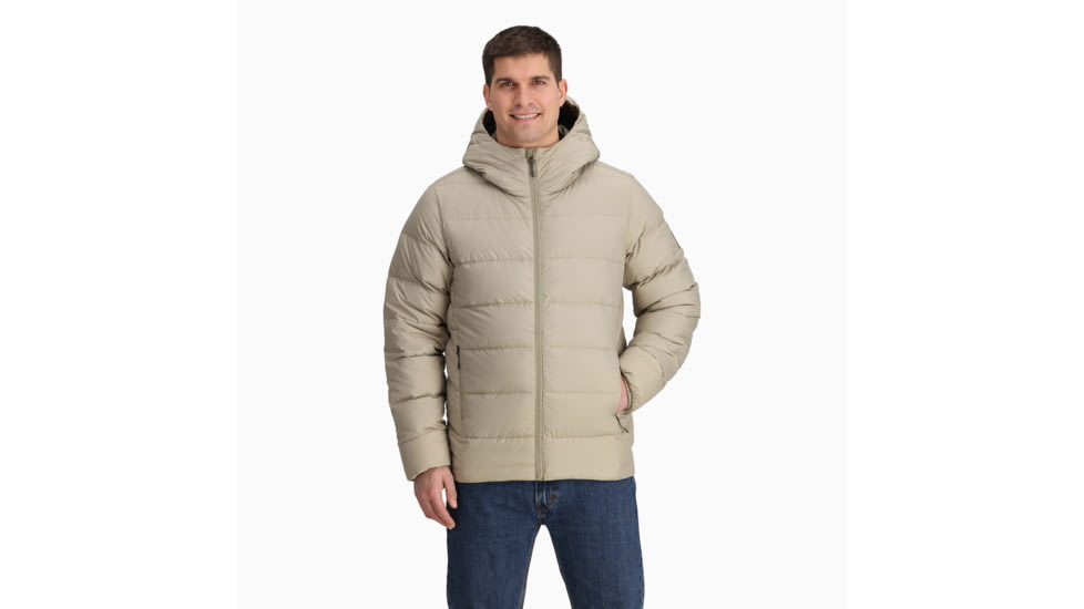 Outdoor Research Coldfront Down Hoodie - Mens, Pro Khaki, Small, 2831882291006