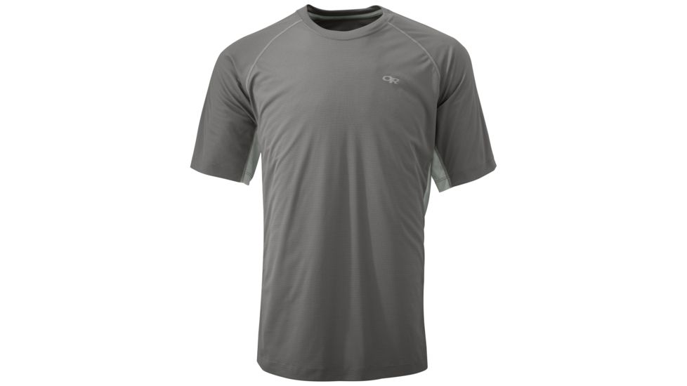 Outdoor Research Echo Duo Tee, Men's, Pewter/Alloy, XXL 242839-pewter/alloy-XXL