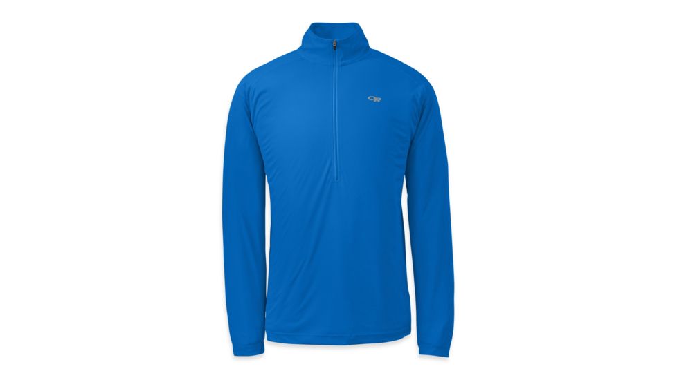 Outdoor Research Echo Long Sleeve Zip Tee - Mens-Glacier/Night-X-Large