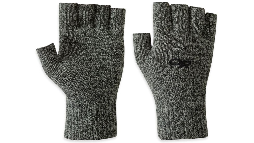 Outdoor Research Fairbanks Fingerless Gloves - Unisex-Charcoal-S/M