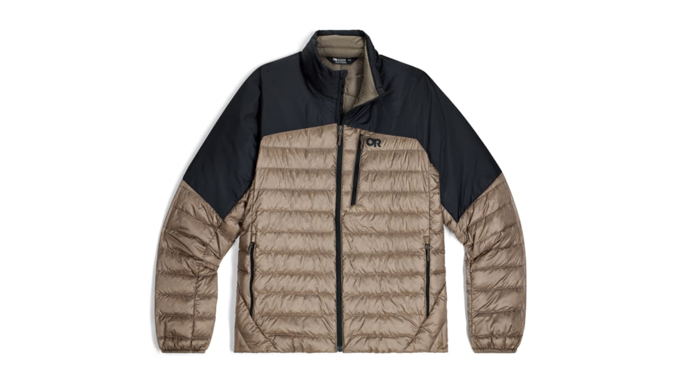 Outdoor Research Helium Down Jacket - Mens, Sable/Black, Large, 3220952957008
