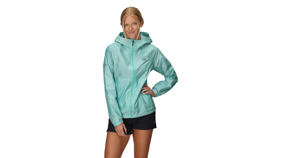 Outdoor Research Helium Rain Jacket - Womens, Maldives, Extra Small, 3224052856-XS