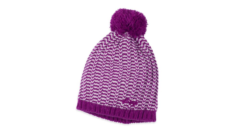Outdoor Research Lil Ripper Beanie - Girls-Ultraviolet/White-One Size