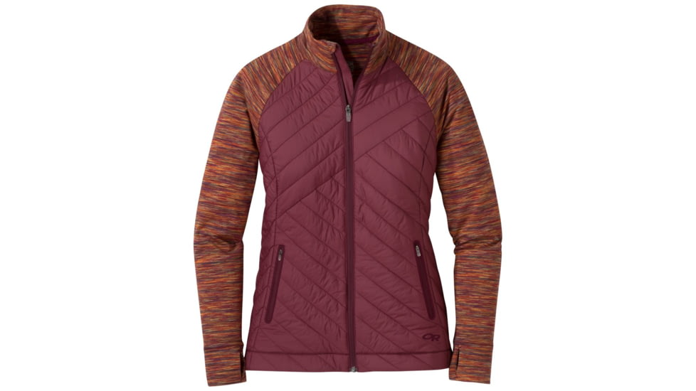 Outdoor Research Melody Hybrid Full Zip - Womens, Garnet Multi, XL, 2681421412009