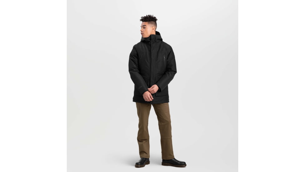 Outdoor Research Stormcraft Down Parka - Mens, Black, Small, 2831890001006
