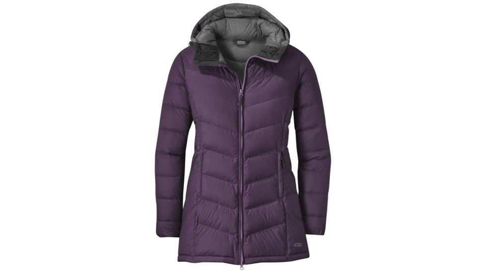 Outdoor Research Transcendent Down Parka - Womens, Pacific Plum, Extra Small, 2681041287005