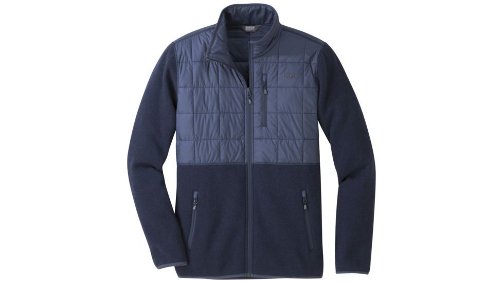Outdoor Research Vashon Hybrid Full-Zip - Mens, Naval Blue, Small, 2681121289006