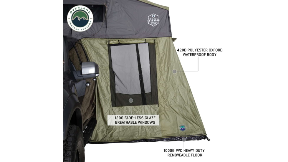 Overland Vehicle Systems N3E Nomadic 3 Extended Roof Top Tent Annex Room, 18539936