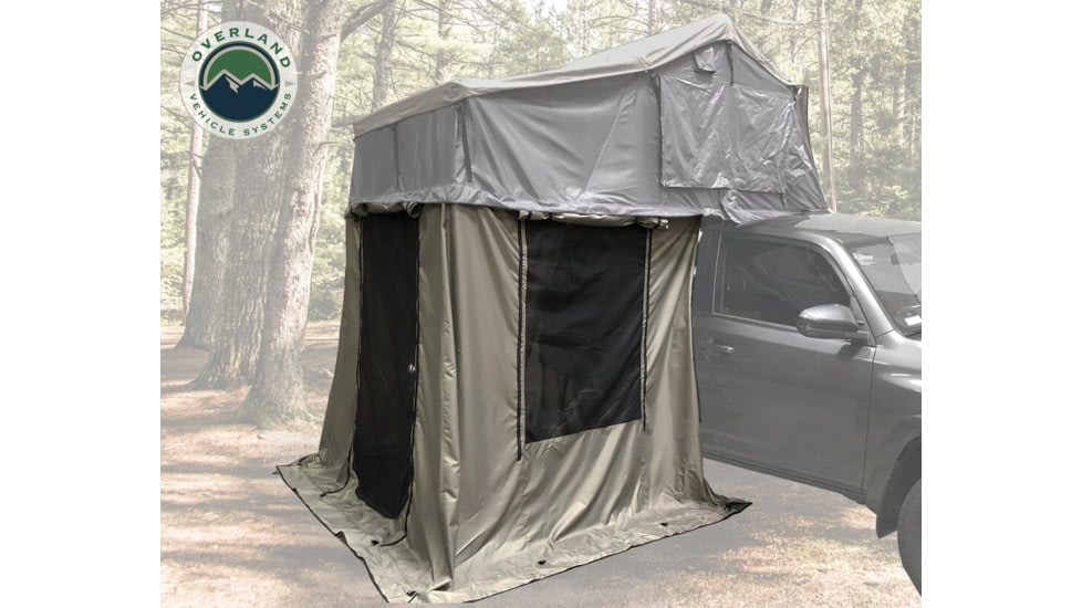 Overland Vehicle Systems Nomadic 2 Annex Base, Green/Black, 81 x 72 x 82 in, 18029836