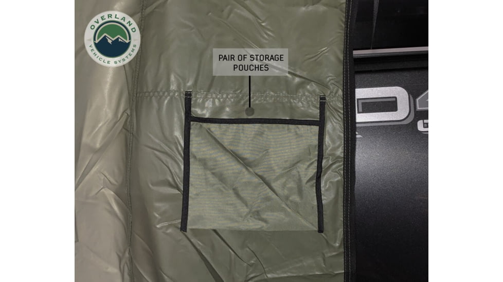 Overland Vehicle Systems Nomadic 2 Annex Base, Green/Black, 81 x 72 x 82 in, 18029836