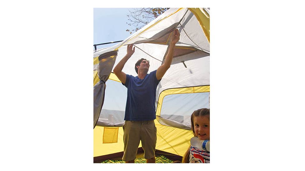 PahaQue Basecamp Quick Pitch Tent Grey/Ylw 6p PQF100