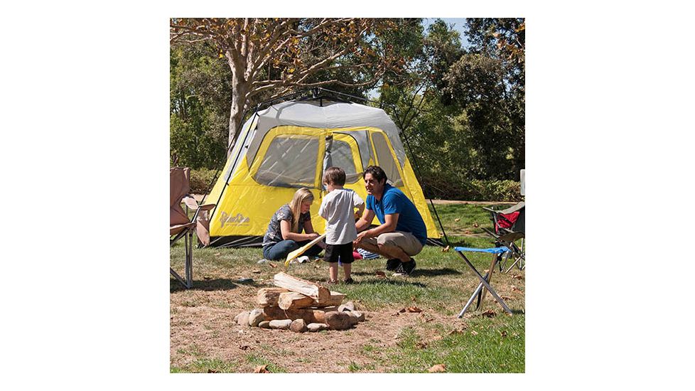 PahaQue Basecamp Quick Pitch Tent Grey/Ylw 6p PQF100