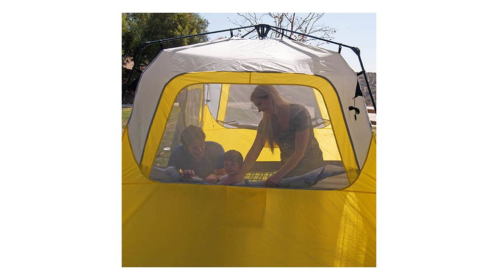 PahaQue Basecamp Quick Pitch Tent Grey/Ylw 6p PQF100