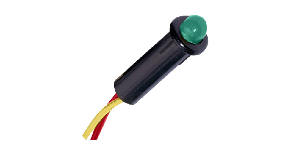 Paneltronics 5/32" LED Indicator Light - 12-14VDC - Green 29857