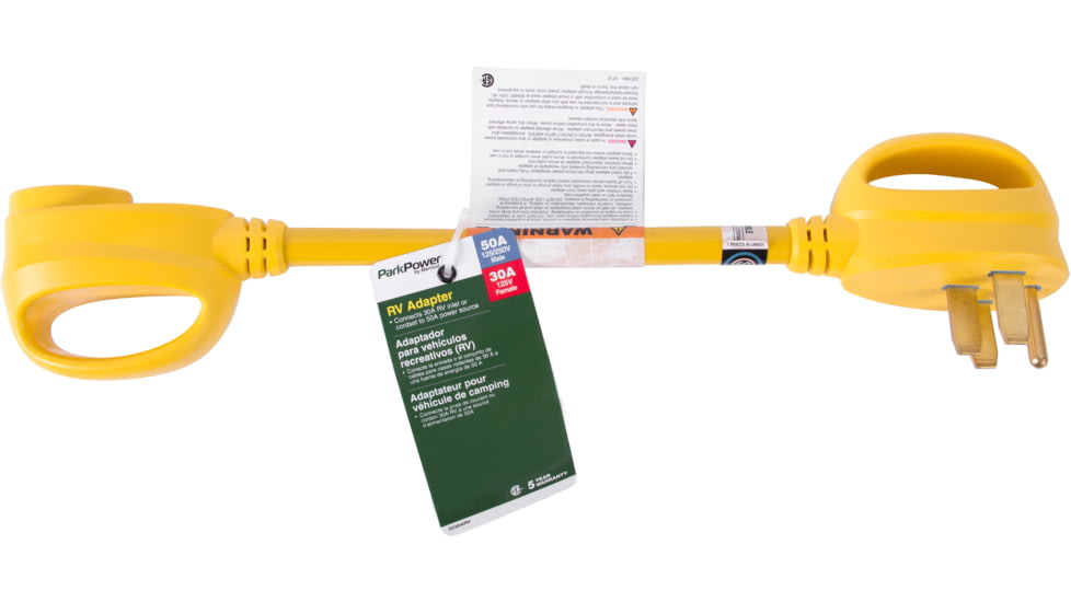 ParkPower Straight Blade Adapter 50A Male To 30A Female, 5030ARV