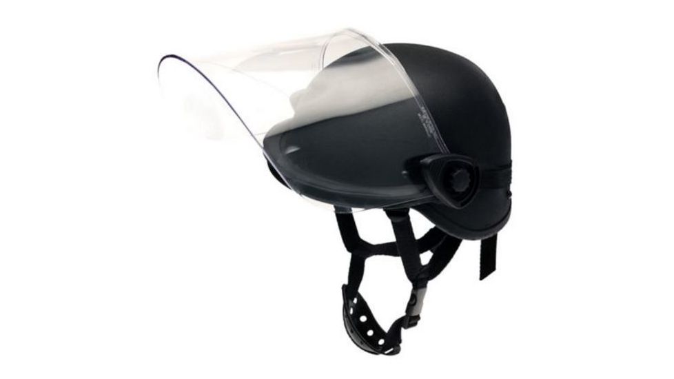 Paulson Manufacturing DK5 H.150 Integrated Face shield option-Riot, Clear, 8in DK5-H.150