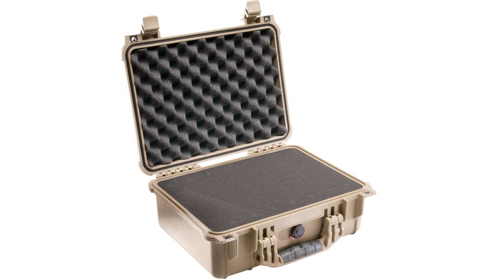 Pelican 1450 Protector Waterproof Crushproof Medium Case, Desert Tan w/Foam