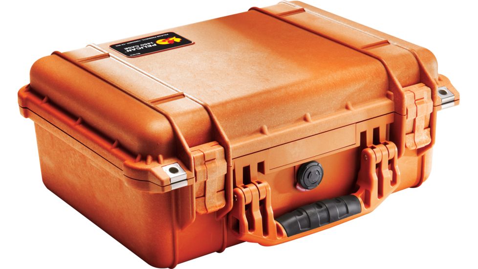 Pelican 1450NF Protector Waterproof Crushproof Medium Case, Orange - No Foam
