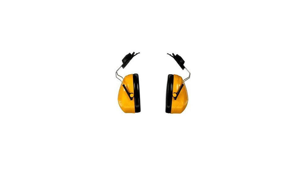 PELTOR Optime 98 Cap-Mount Earmuff, Each, Yellow, H9P3E