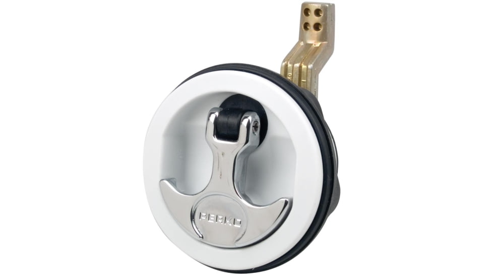 Perko Flush Latch - Surface Mount Offset Cam Bar - 2.5" Hole - White 55839