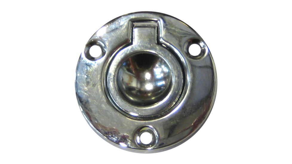 Perko Round Flush Ring Pull - 2" - Chrome Plated Zinc 55844