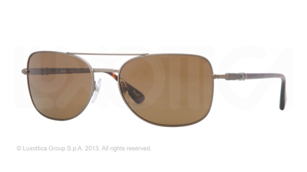 Persol PO2420S Progressive Prescription Sunglasses PO2420S-101857-56 - Lens Diameter 56 mm, Lens Diameter 56 mm, Frame Color Matte Brown