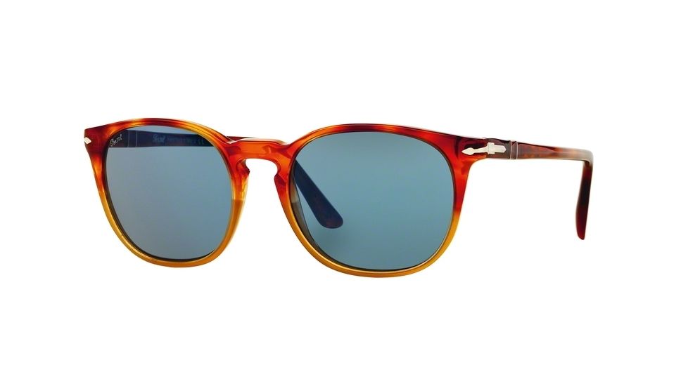 Persol PO3007S Single Vision Prescription Sunglasses PO3007S-102556-50 - Lens Diameter 50 mm, Frame Color Resina E Sale