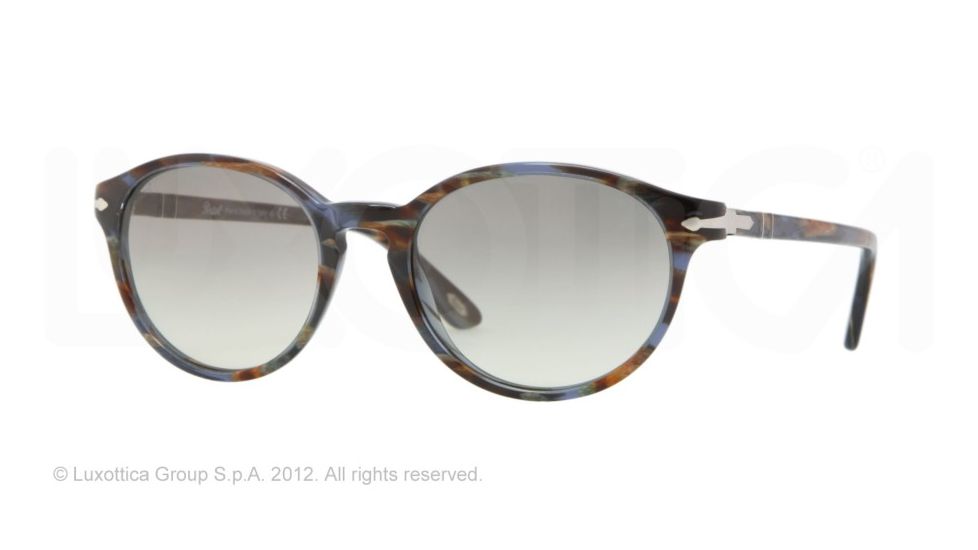 Persol PO3015S Prescription Sunglasses PO3015S-944-32-51 - Lens Diameter 51 mm, Frame Color Blue Striped Horn