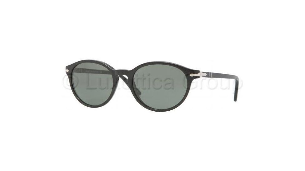 Persol PO3015S Single Vision Prescription Sunglasses PO3015S-95-31-5118 - Lens Diameter 51 mm, Frame Color Black