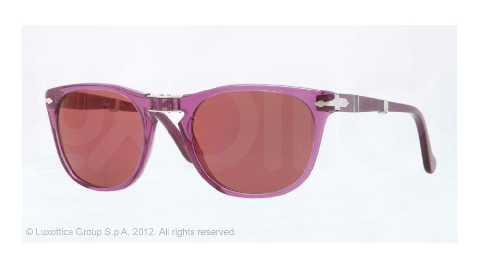 Persol PO3028S Prescription Sunglasses PO3028S-986-O2-52 - Lens Diameter 52 mm, Frame Color Violet