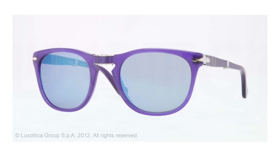 Persol PO3028S Prescription Sunglasses PO3028S-987-O4-52 - Lens Diameter 52 mm, Frame Color Blue Curocao