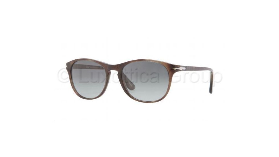 Persol PO3042S Progressive Prescription Sunglasses PO3042S-972-71-5417 - Lens Diameter 54 mm, Frame Color Havana Brown/Smoke