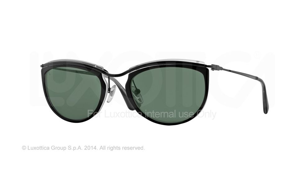 Persol PO3082S Single Vision Prescription Sunglasses PO3082S-100431-52 - Lens Diameter 52 mm, Frame Color Top Black/matte Crystal