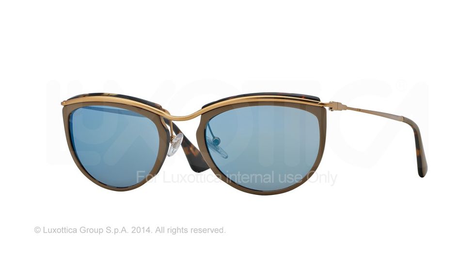Persol PO3082S Single Vision Prescription Sunglasses PO3082S-100517-52 - Lens Diameter 52 mm, Frame Color Top Hazel/matte Havana