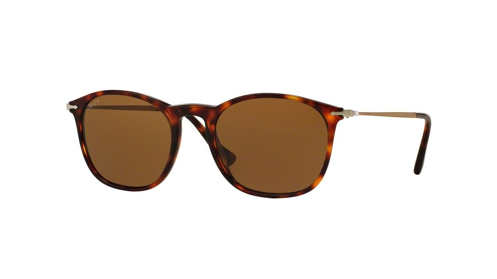 Persol PO3124S Progressive Prescription Sunglasses PO3124S-24-57-50 - Lens Diameter 50 mm, Frame Color Havana