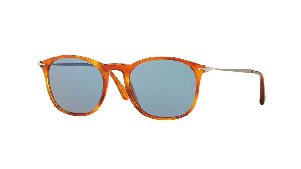 Persol PO3124S Progressive Prescription Sunglasses PO3124S-96-56-50 - Lens Diameter 50 mm, Frame Color Light Havana